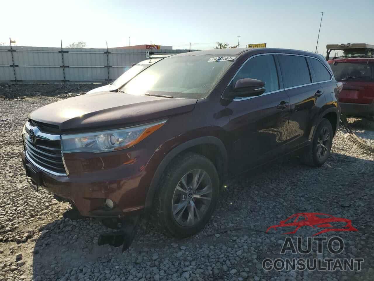 TOYOTA HIGHLANDER 2016 - 5TDZKRFH8GS151758