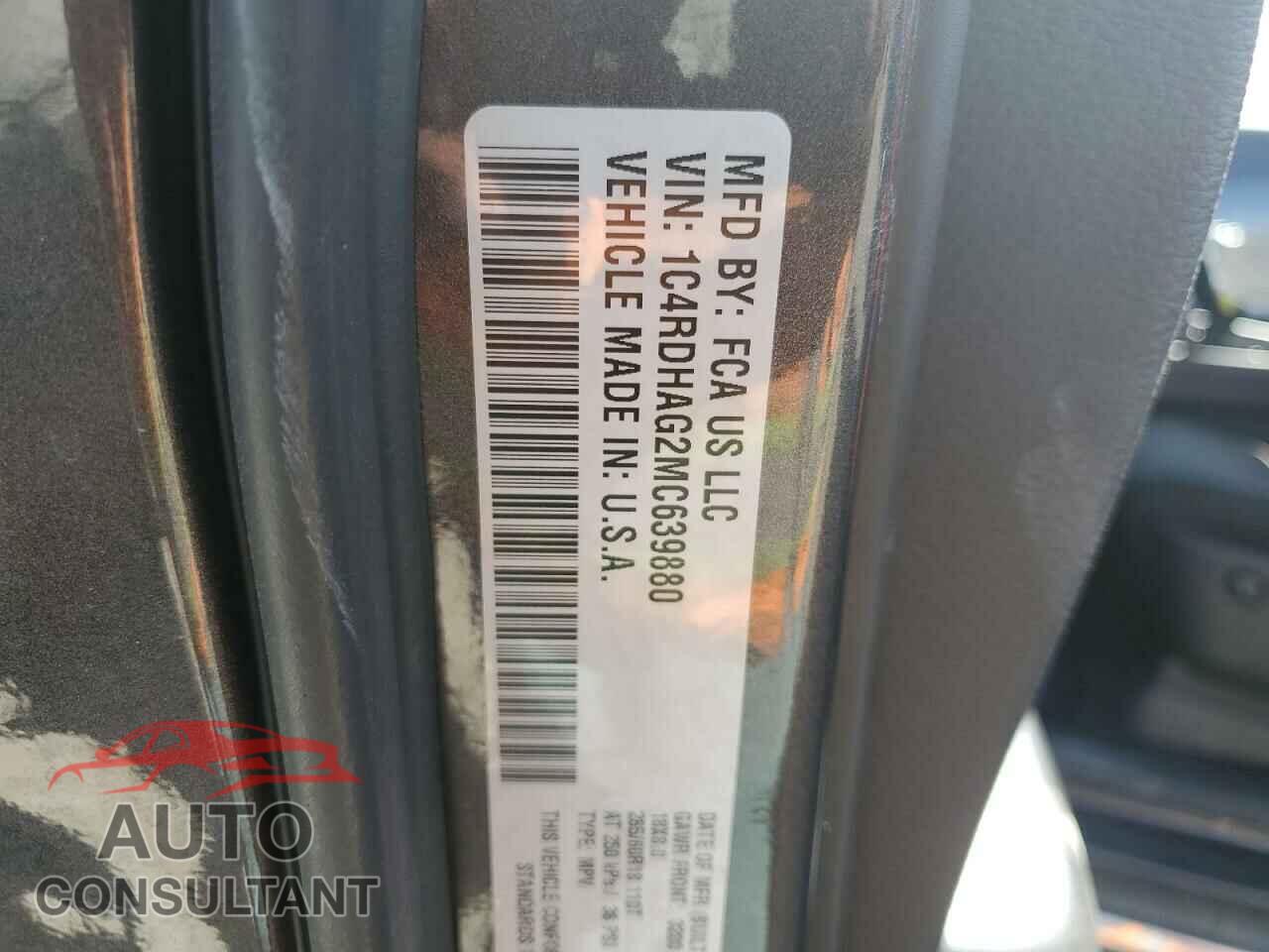 DODGE DURANGO 2021 - 1C4RDHAG2MC639880