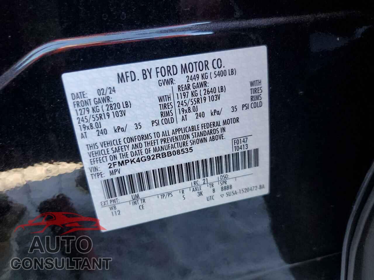 FORD EDGE 2024 - 2FMPK4G92RBB08535