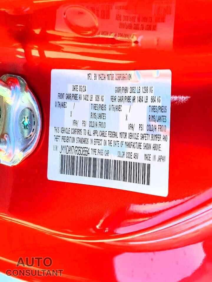 MAZDA MX5 2024 - JM1NDAM7XR0608564