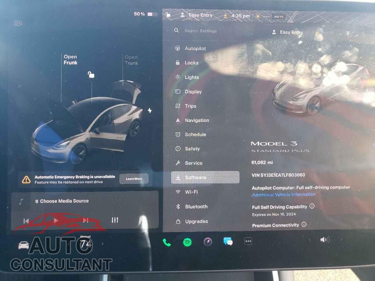 TESLA MODEL 3 2020 - 5YJ3E1EA7LF803660