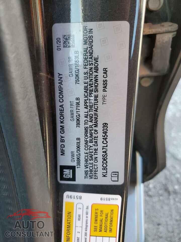 CHEVROLET SPARK 2020 - KL8CD6SA7LC454039