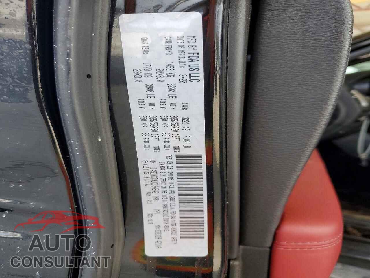 DODGE DURANGO 2020 - 1C4SDHCT9LC324942