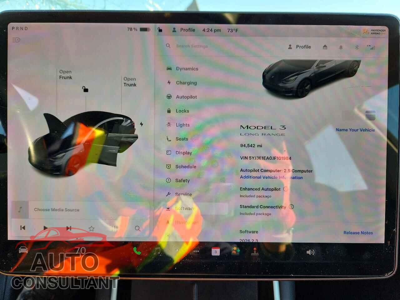TESLA MODEL 3 2018 - 5YJ3E1EA0JF101984