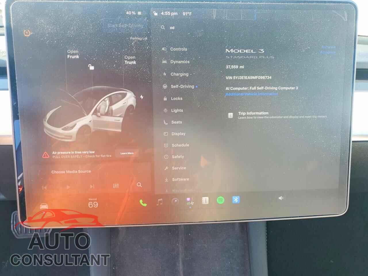 TESLA MODEL 3 2021 - 5YJ3E1EA9MF098734