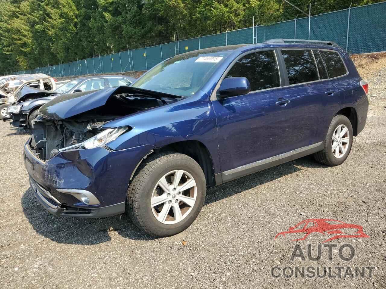 TOYOTA HIGHLANDER 2013 - 5TDBK3EH4DS201244