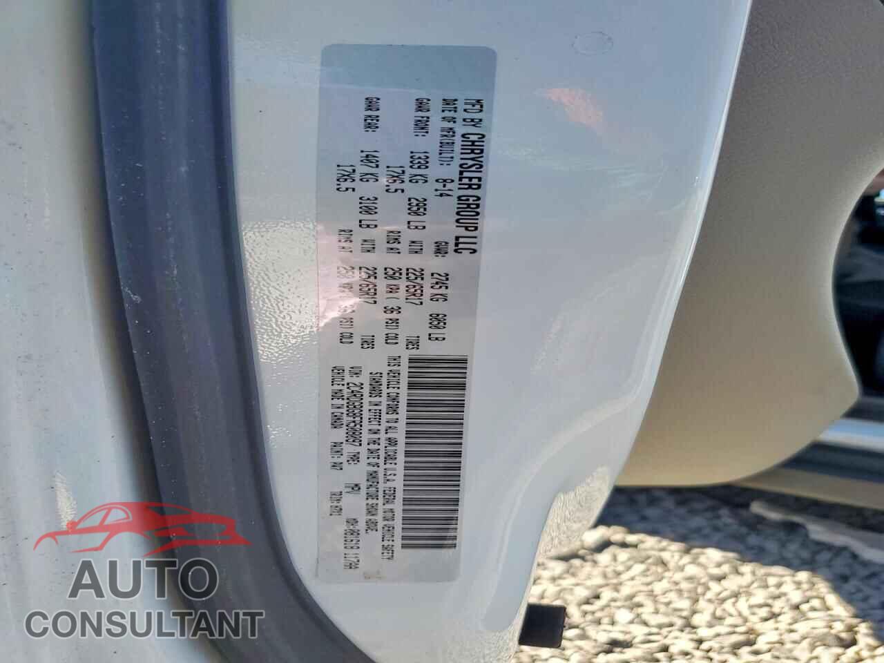 DODGE CARAVAN 2015 - 2C4RDGBG8FR508097