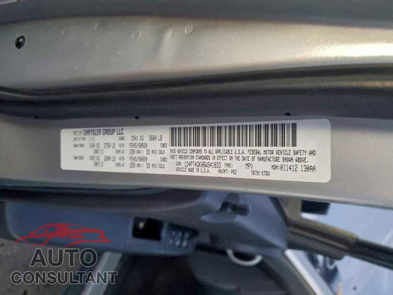 DODGE NITRO 2011 - 1D4PT4GK0BW541833