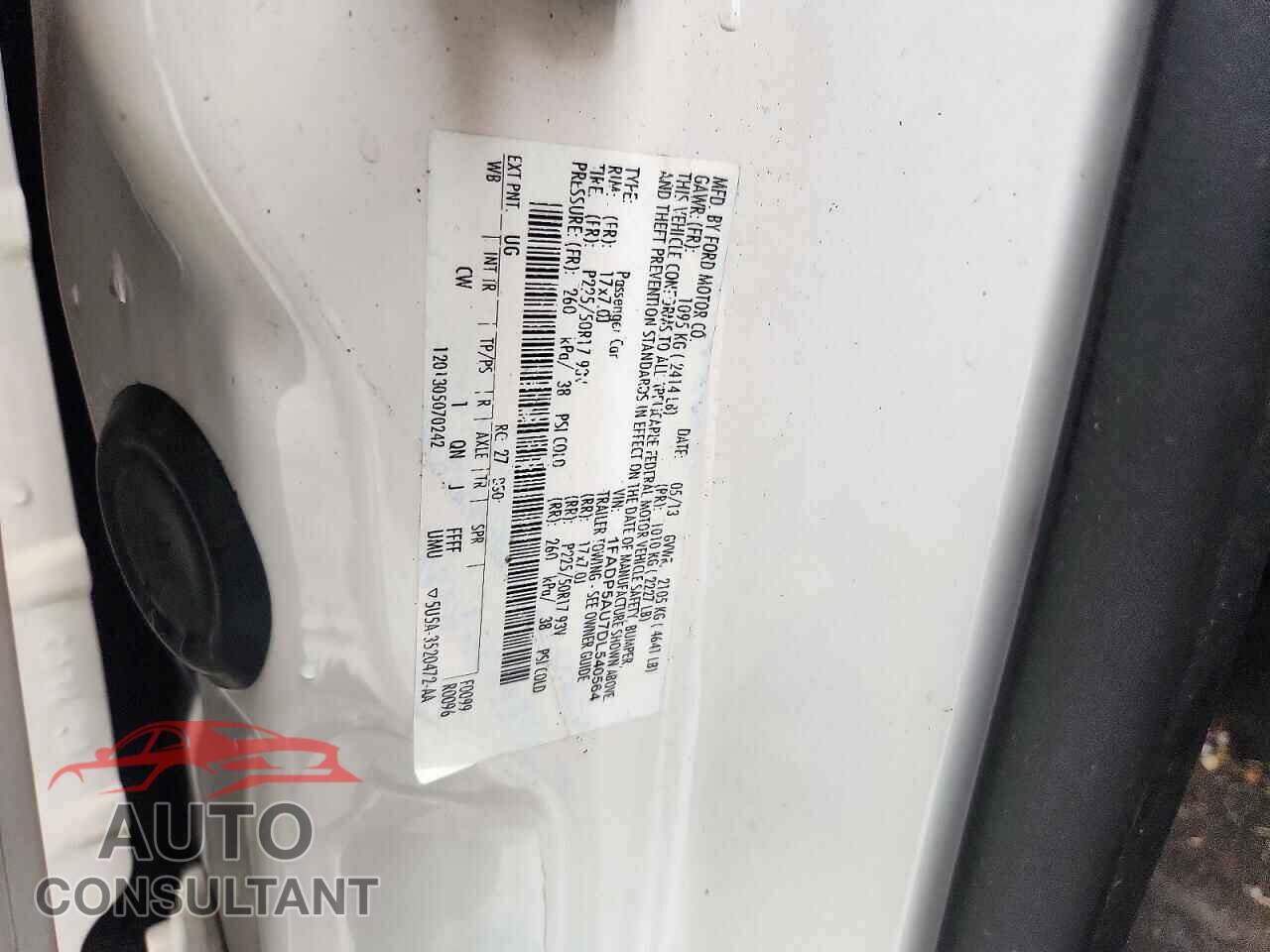 FORD CMAX 2013 - 1FADP5AU7DL540564
