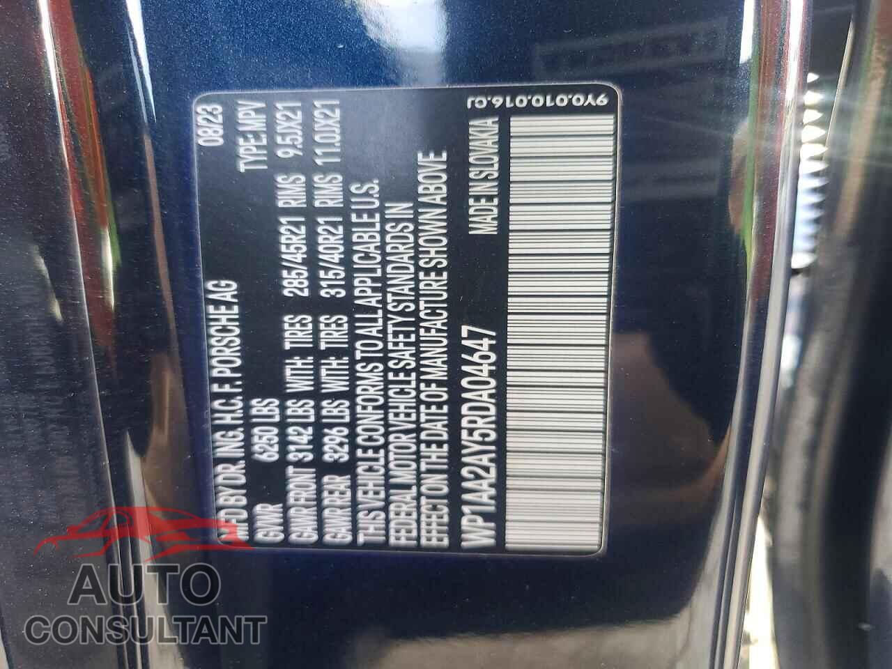 PORSCHE CAYENNE 2024 - WP1AA2AY5RDA04647