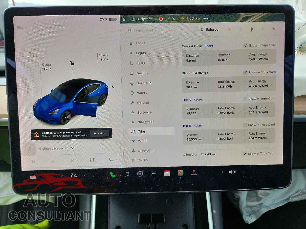 TESLA MODEL 3 2019 - 5YJ3E1EB9KF199536