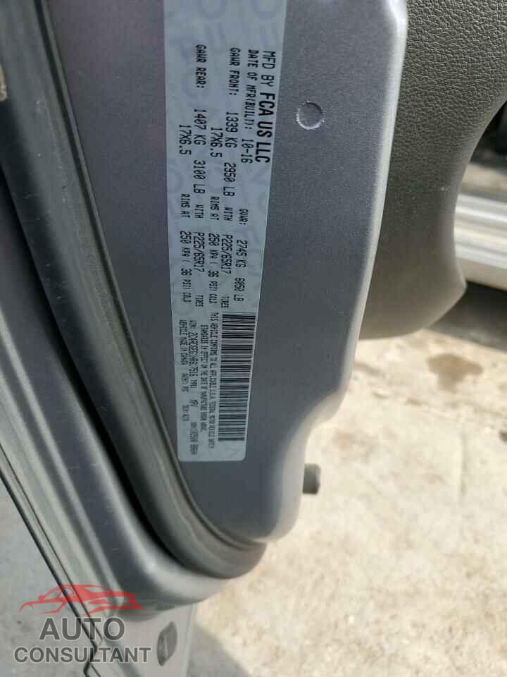 DODGE CARAVAN 2017 - 2C4RDGEG1HR617516