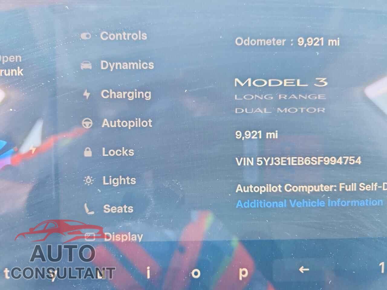 TESLA MODEL 3 2025 - 5YJ3E1EB6SF994754