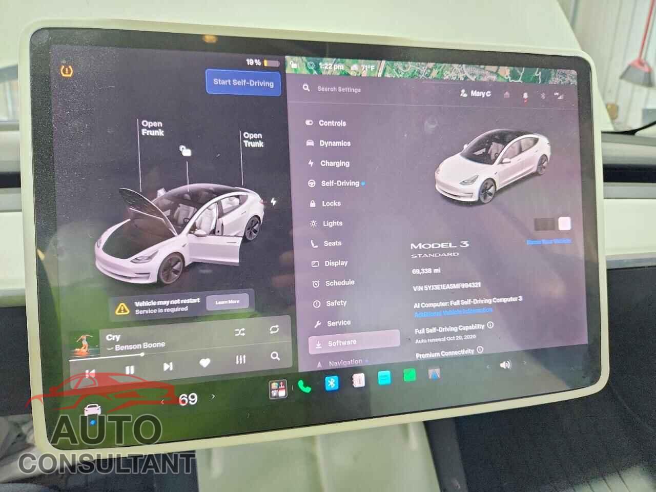 TESLA MODEL 3 2021 - 5YJ3E1EA5MF994321