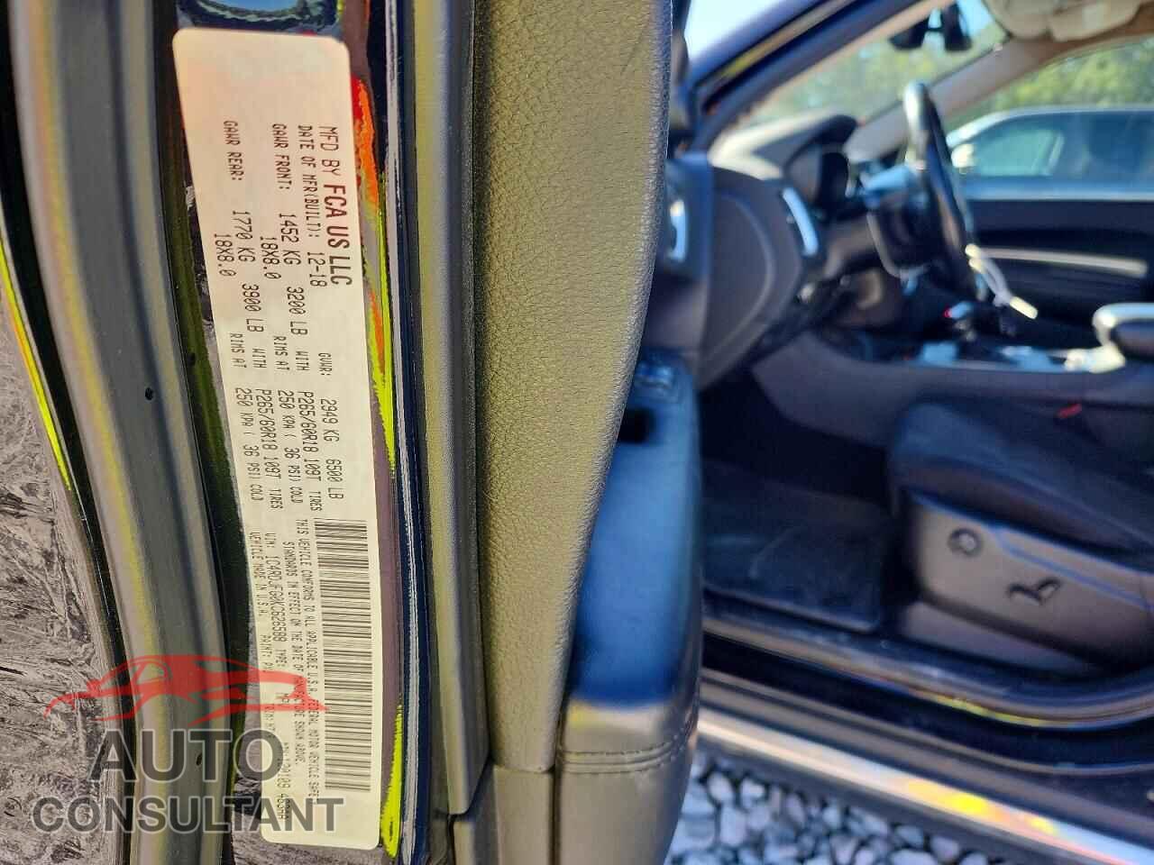 DODGE DURANGO 2019 - 1C4RDJFG0KC626588