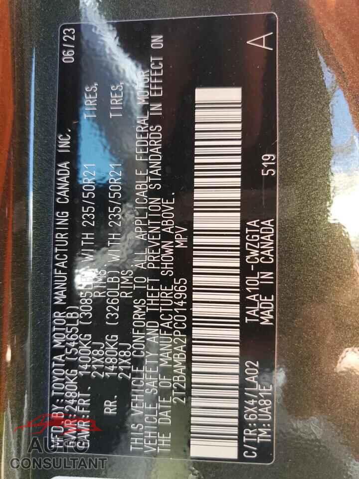 LEXUS RX350 2023 - 2T2BAMBA2PC014965