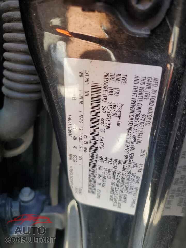 FORD FOCUS 2014 - 1FADP3F2XEL435532