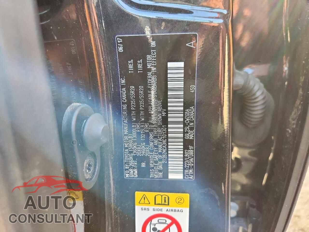 LEXUS RX350 2017 - 2T2BZMCA3HC101301