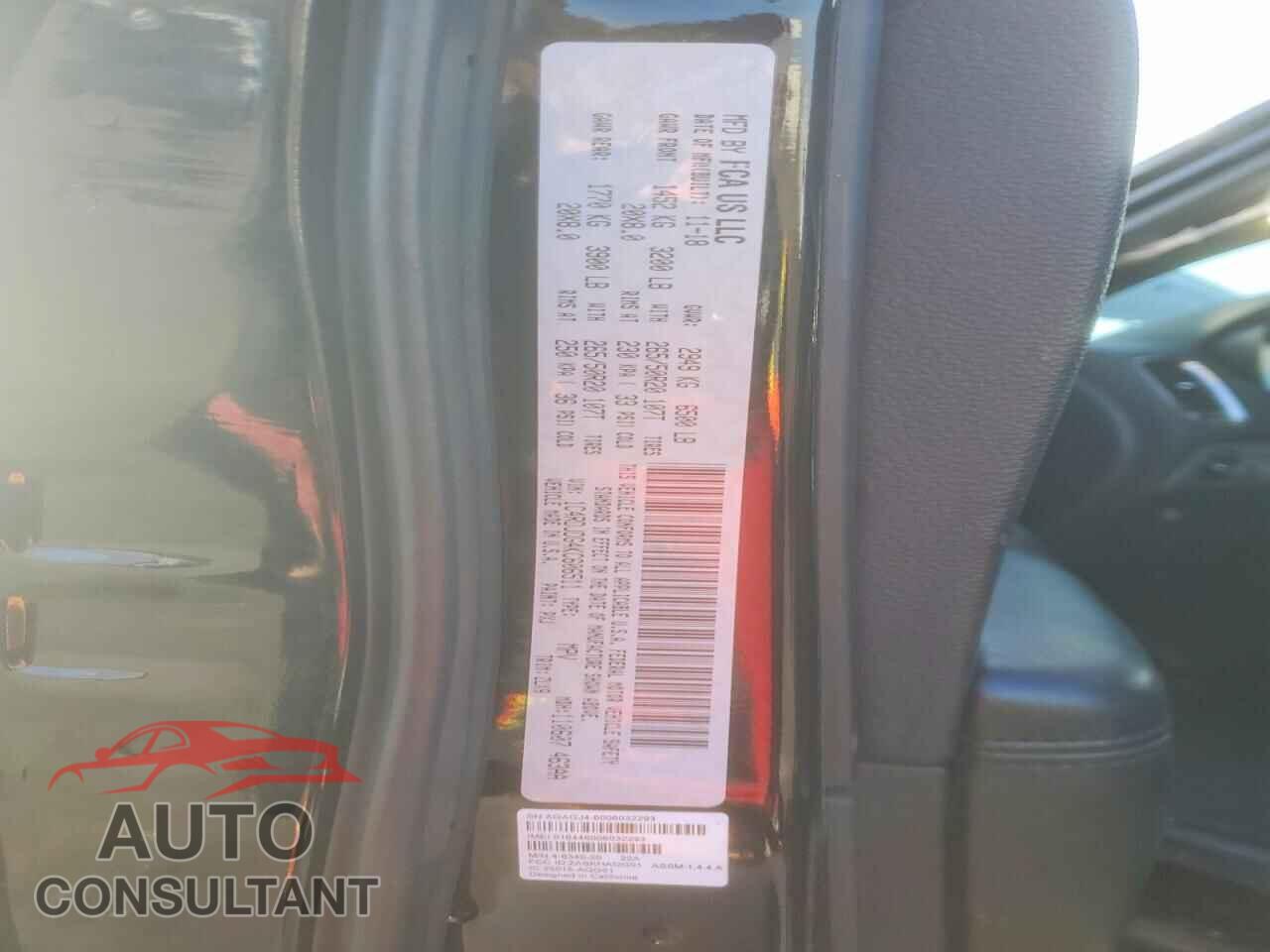 DODGE DURANGO 2019 - 1C4RDJDG4KC606511