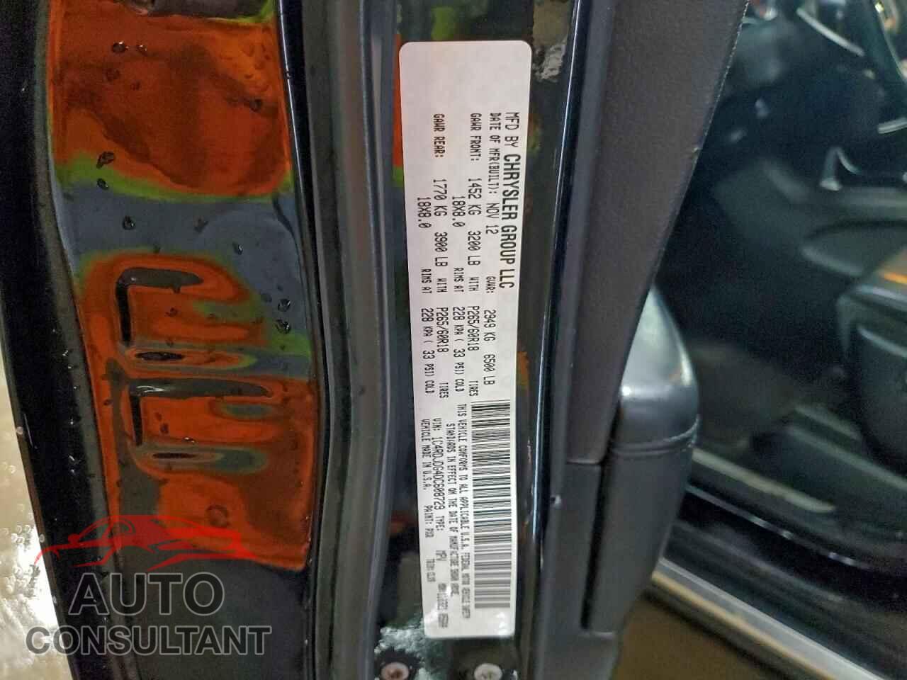 DODGE DURANGO 2013 - 1C4RDJDG4DC608729