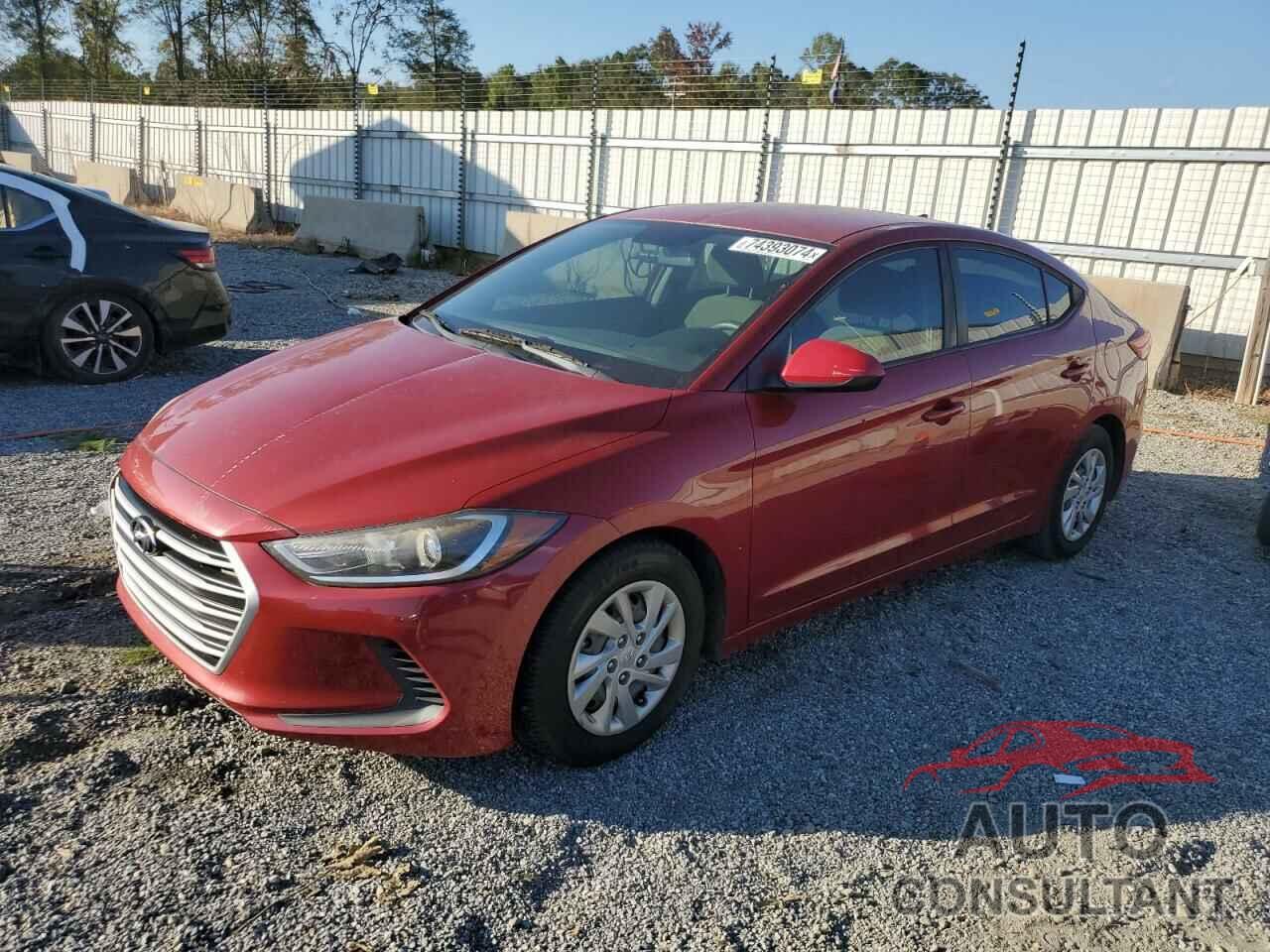 HYUNDAI ELANTRA 2017 - KMHD74LF5HU166373