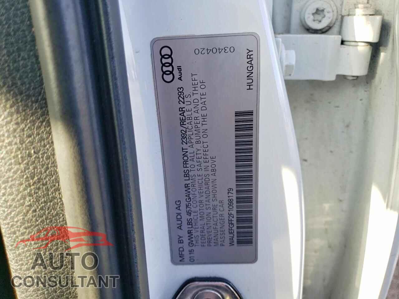 AUDI A3 2015 - WAUEFGFF2F1098179