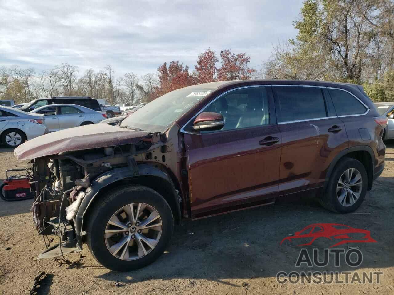 TOYOTA HIGHLANDER 2016 - 5TDBKRFH7GS238844