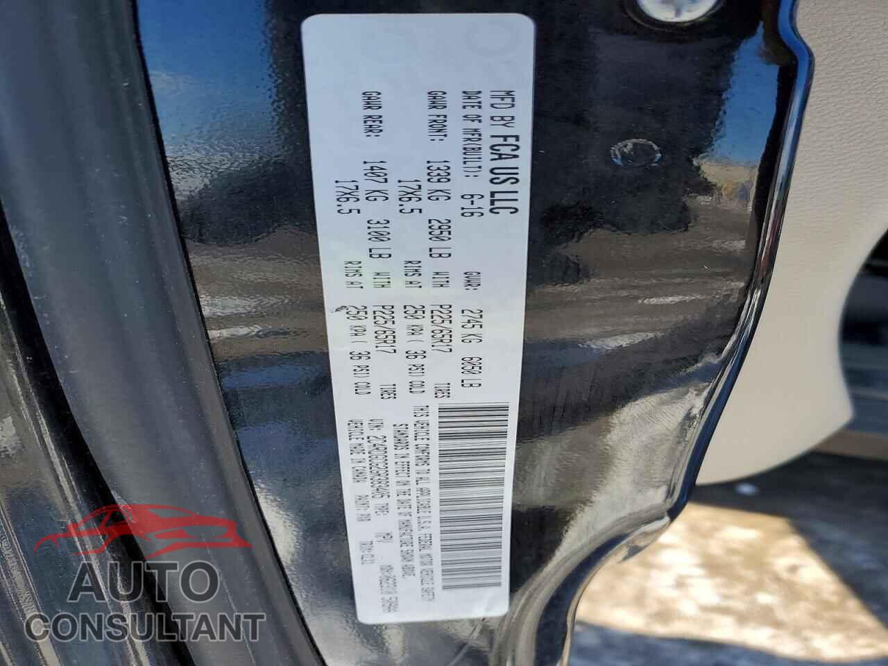 DODGE CARAVAN 2016 - 2C4RDGCG2GR383405