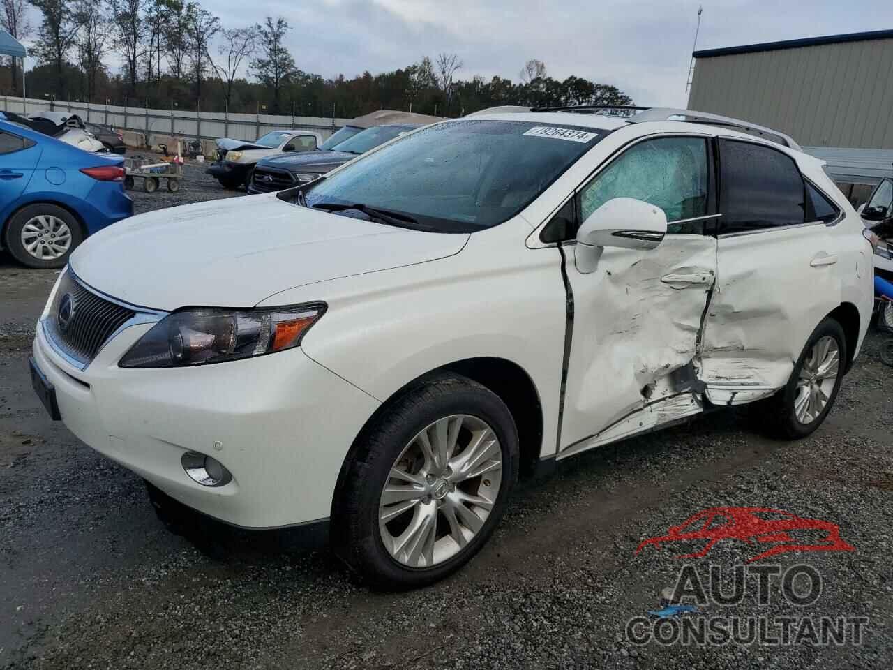 LEXUS RX450 2012 - JTJBC1BA2C2430307
