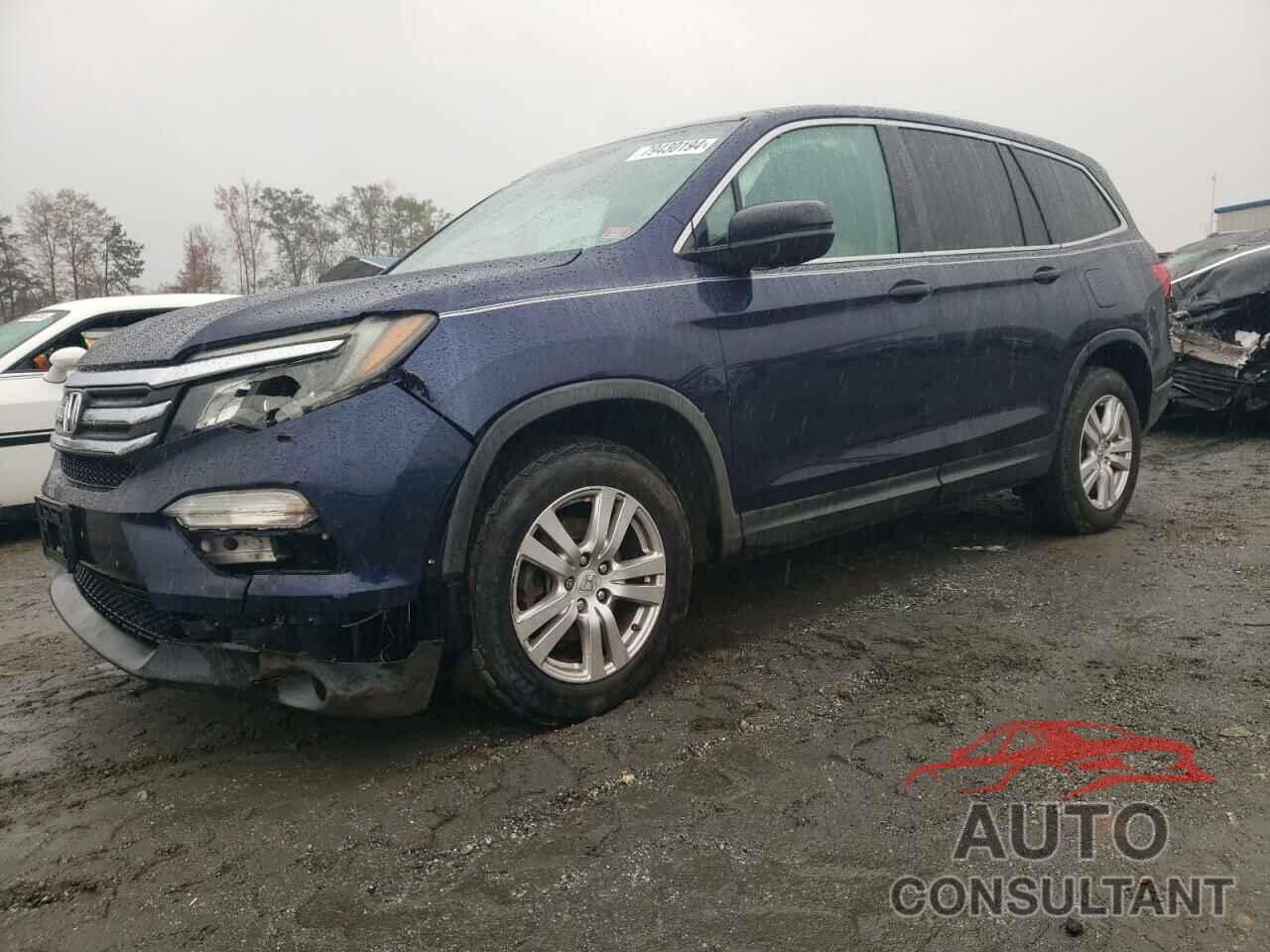 HONDA PILOT 2016 - 5FNYF6H11GB078266