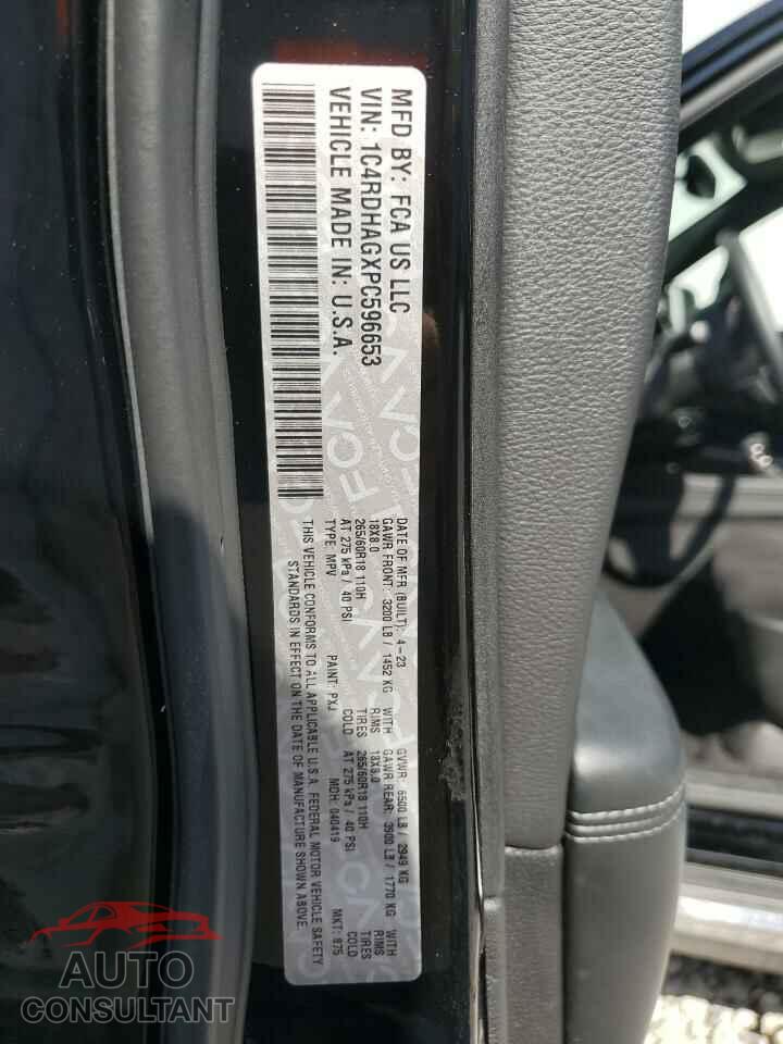 DODGE DURANGO 2023 - 1C4RDHAGXPC596653