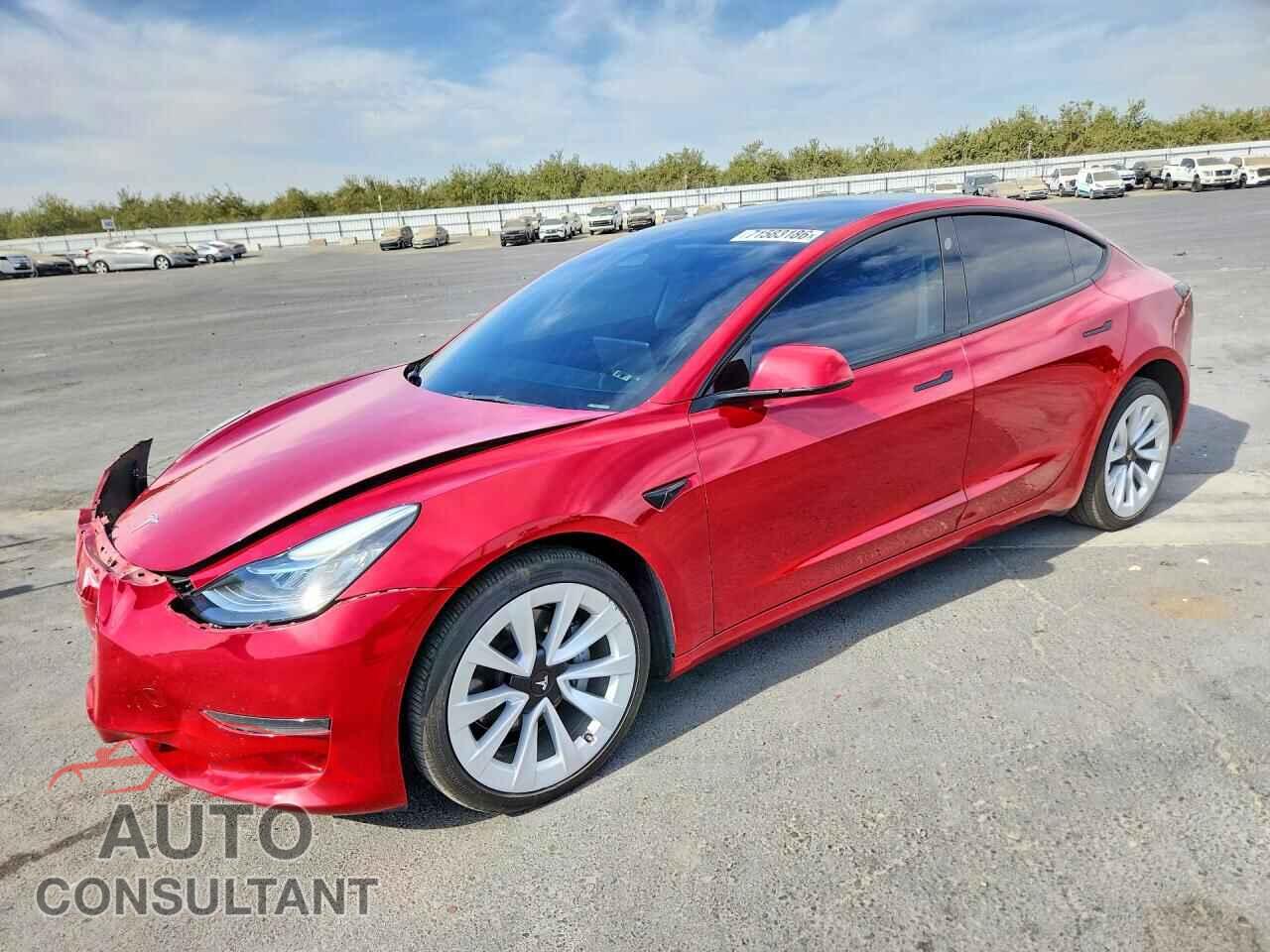 TESLA MODEL 3 2022 - 5YJ3E1EA0NF256475