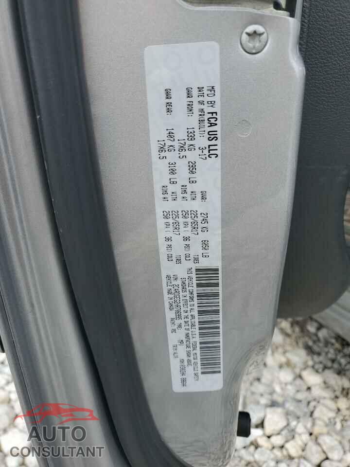 DODGE CARAVAN 2017 - 2C4RDGEG2HR706995