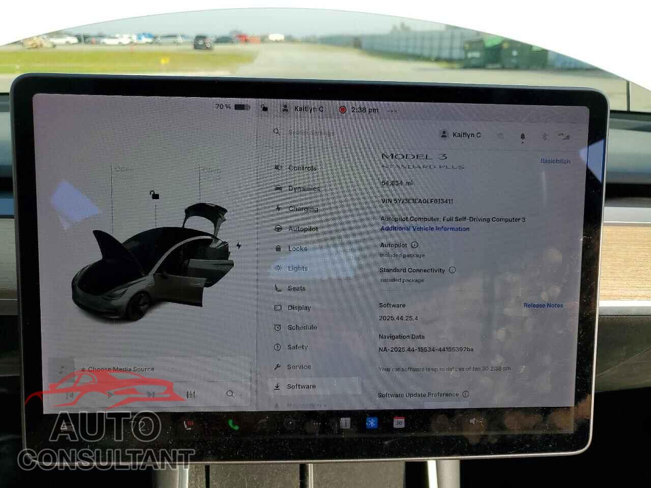 TESLA MODEL 3 2020 - 5YJ3E1EA0LF613411