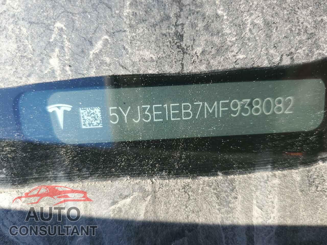 TESLA MODEL 3 2021 - 5YJ3E1EB7MF938082