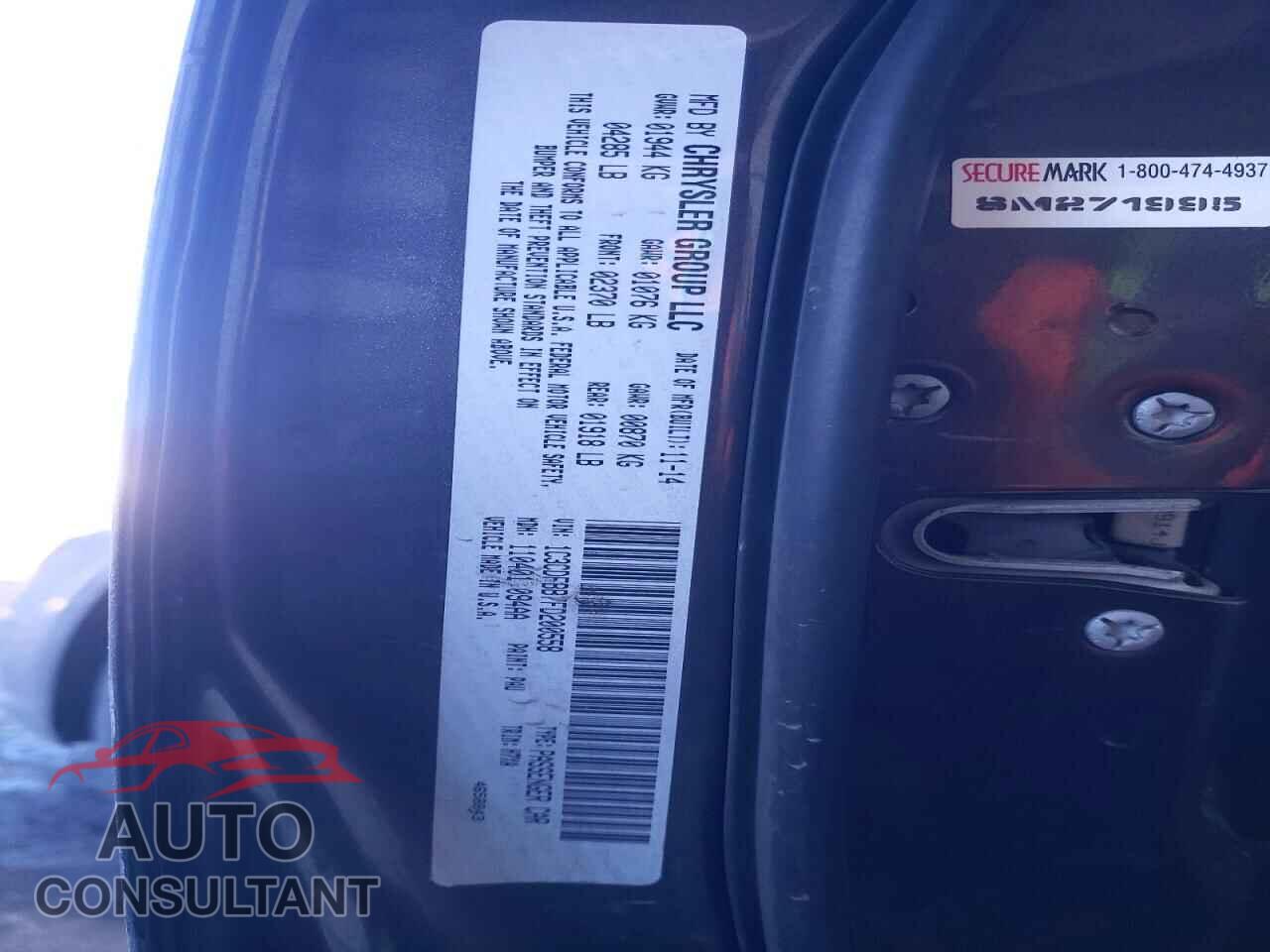 DODGE DART 2015 - 1C3CDFBB7FD200558