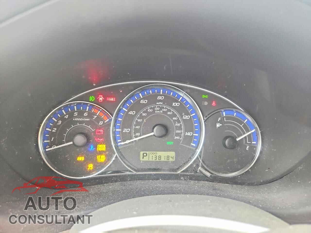 SUBARU FORESTER 2011 - JF2SHADC8BH728487