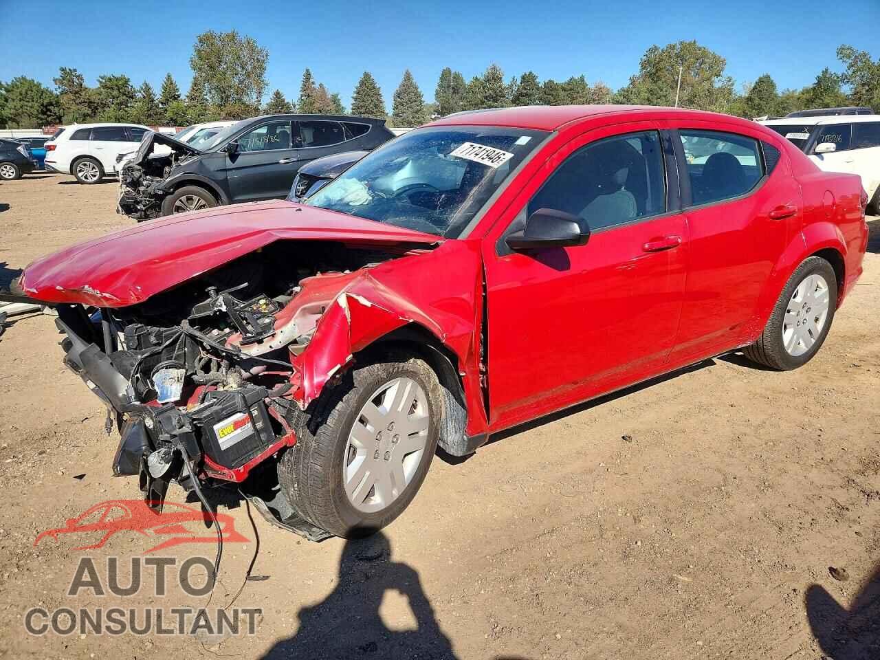 DODGE AVENGER 2013 - 1C3CDZAB3DN613488