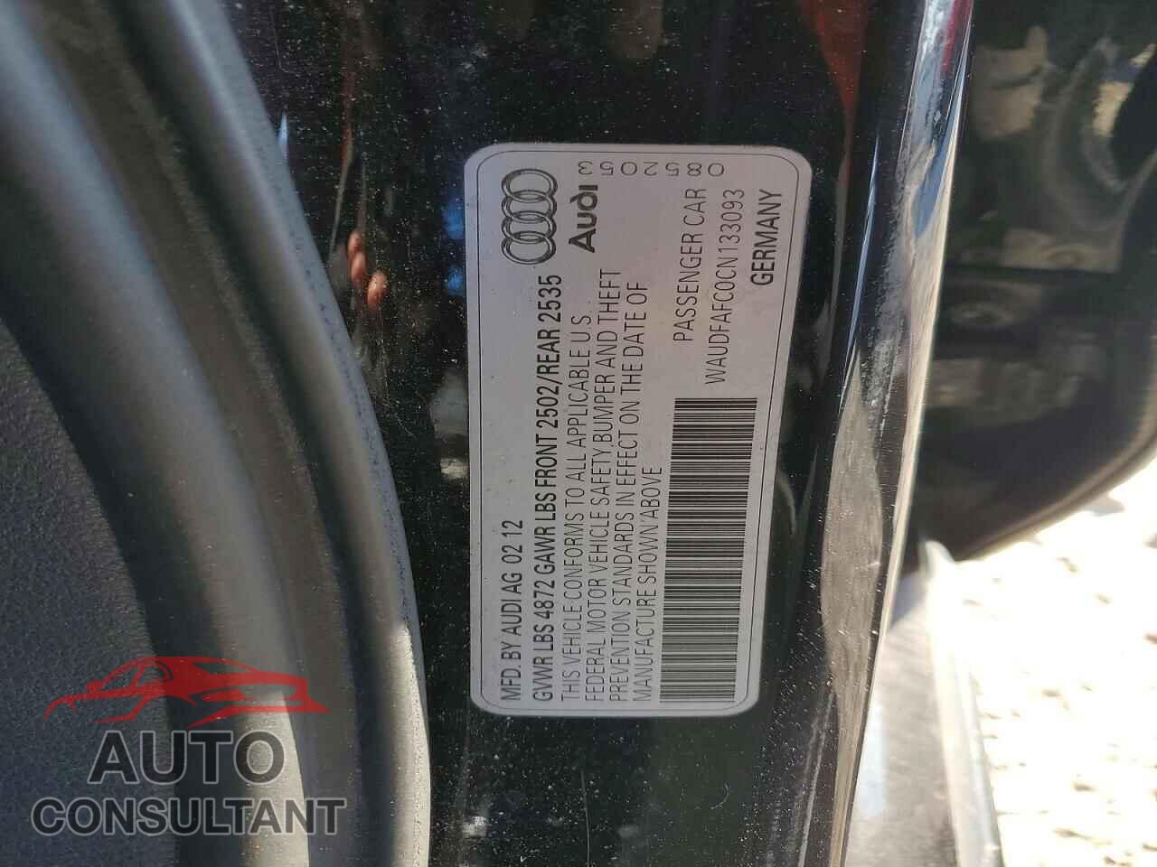 AUDI A6 2012 - WAUDFAFC0CN133093
