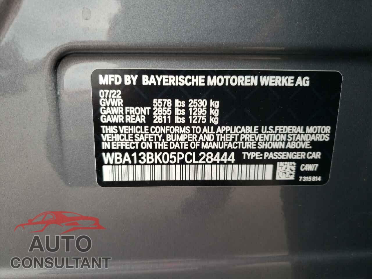 BMW M5 2023 - WBA13BK05PCL28444