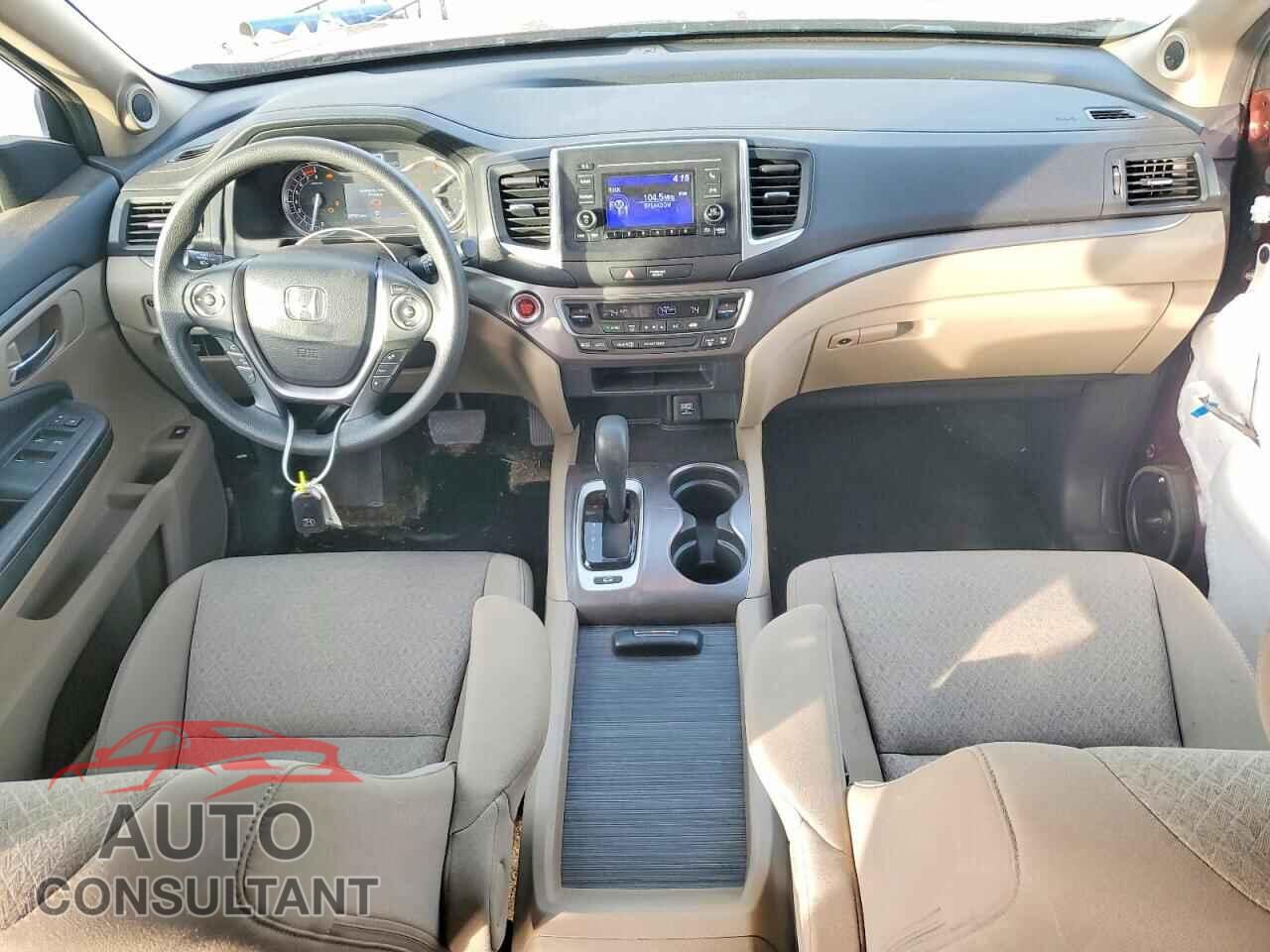 HONDA RIDGELINE 2017 - 5FPYK3F47HB021392