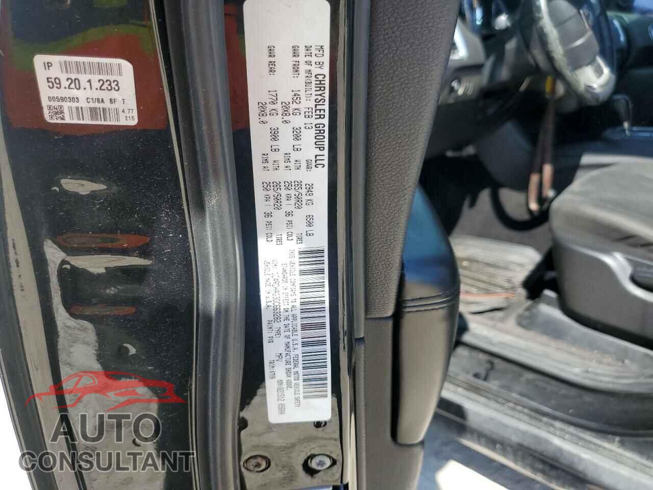 DODGE DURANGO 2013 - 1C4RDHAG3DC663282