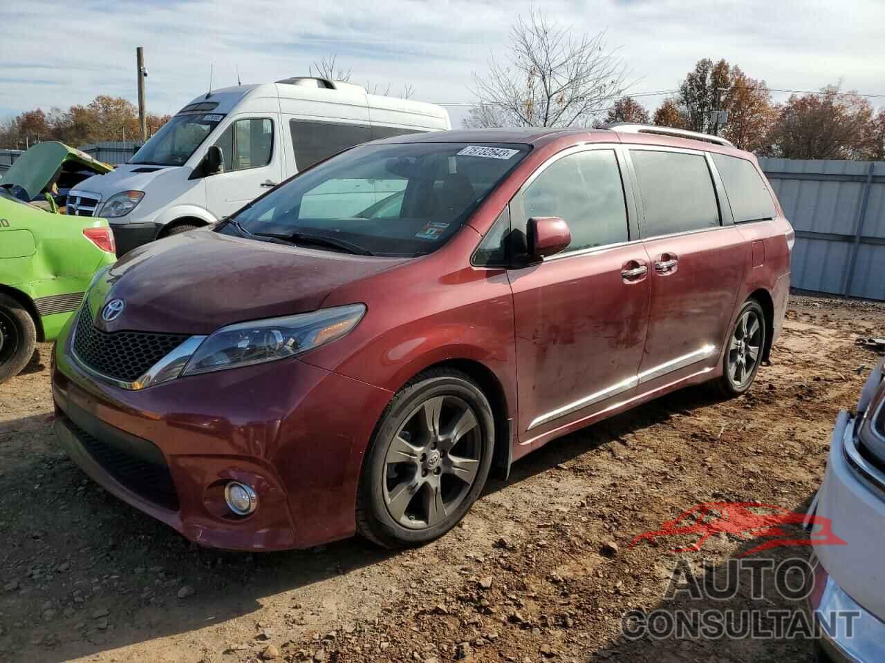 TOYOTA SIENNA 2017 - 5TDXZ3DC7HS886630