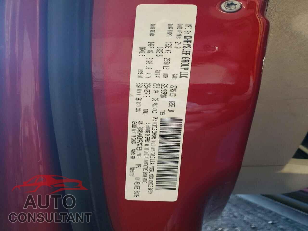 DODGE CARAVAN 2010 - 2D4RN4DE8AR247959