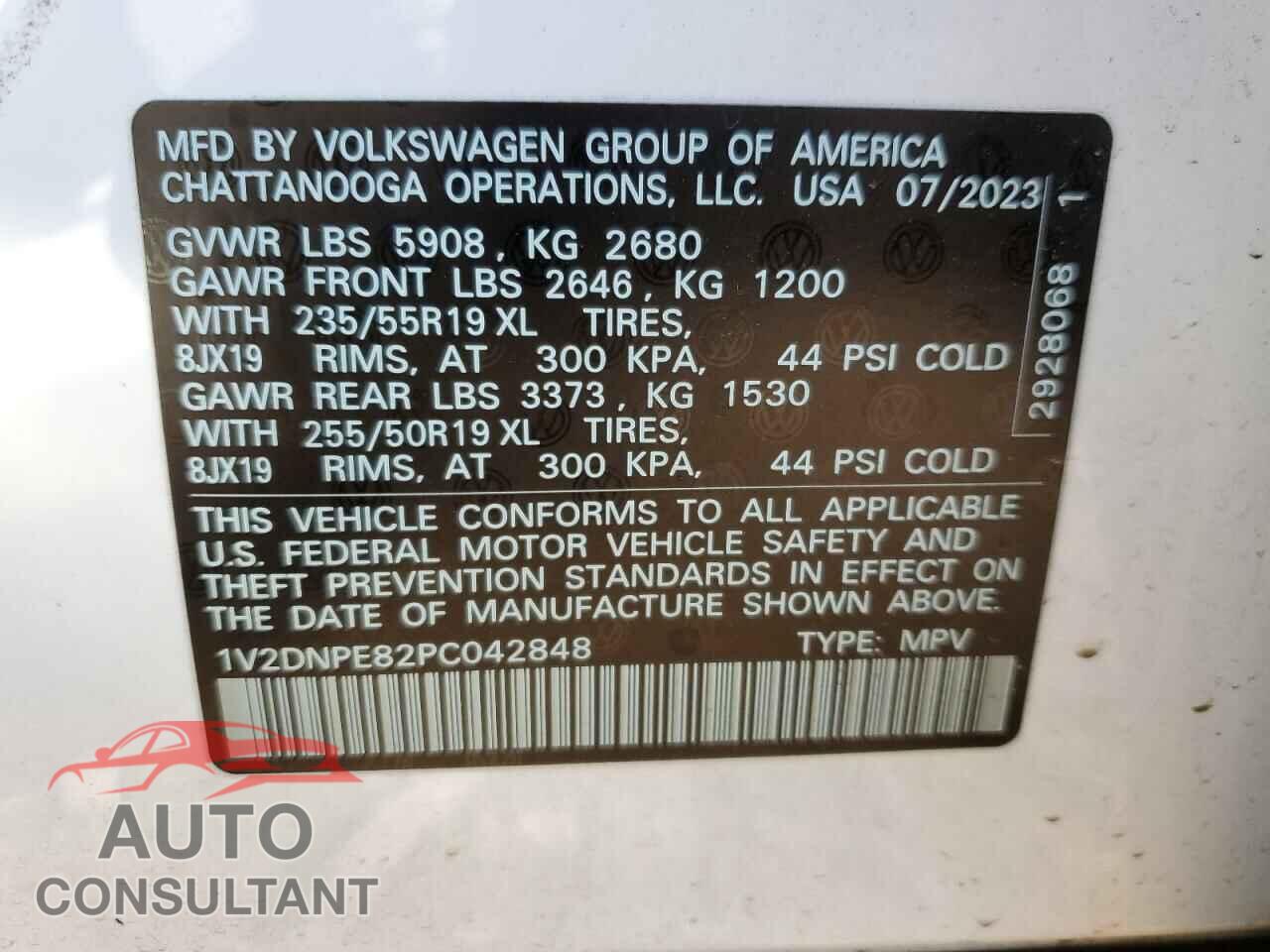 VOLKSWAGEN ID.4 PRO 2023 - 1V2DNPE82PC042848