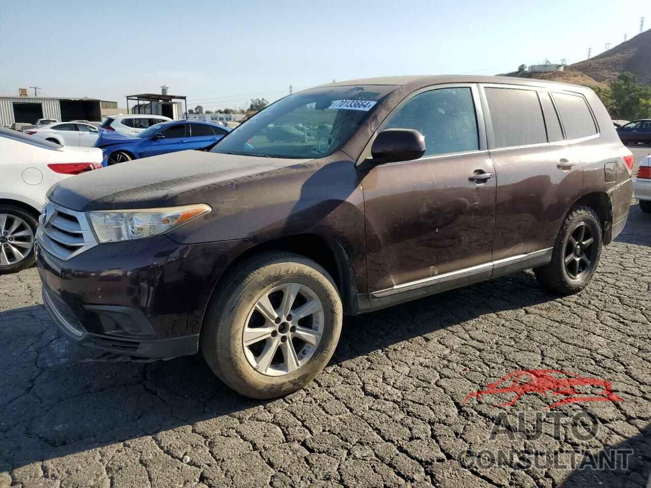 TOYOTA HIGHLANDER 2013 - 5TDZK3EH8DS113067