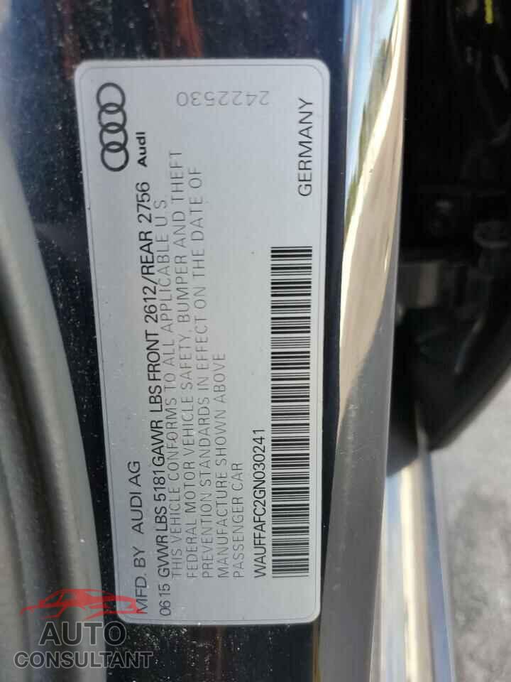 AUDI A6 2016 - WAUFFAFC2GN030241