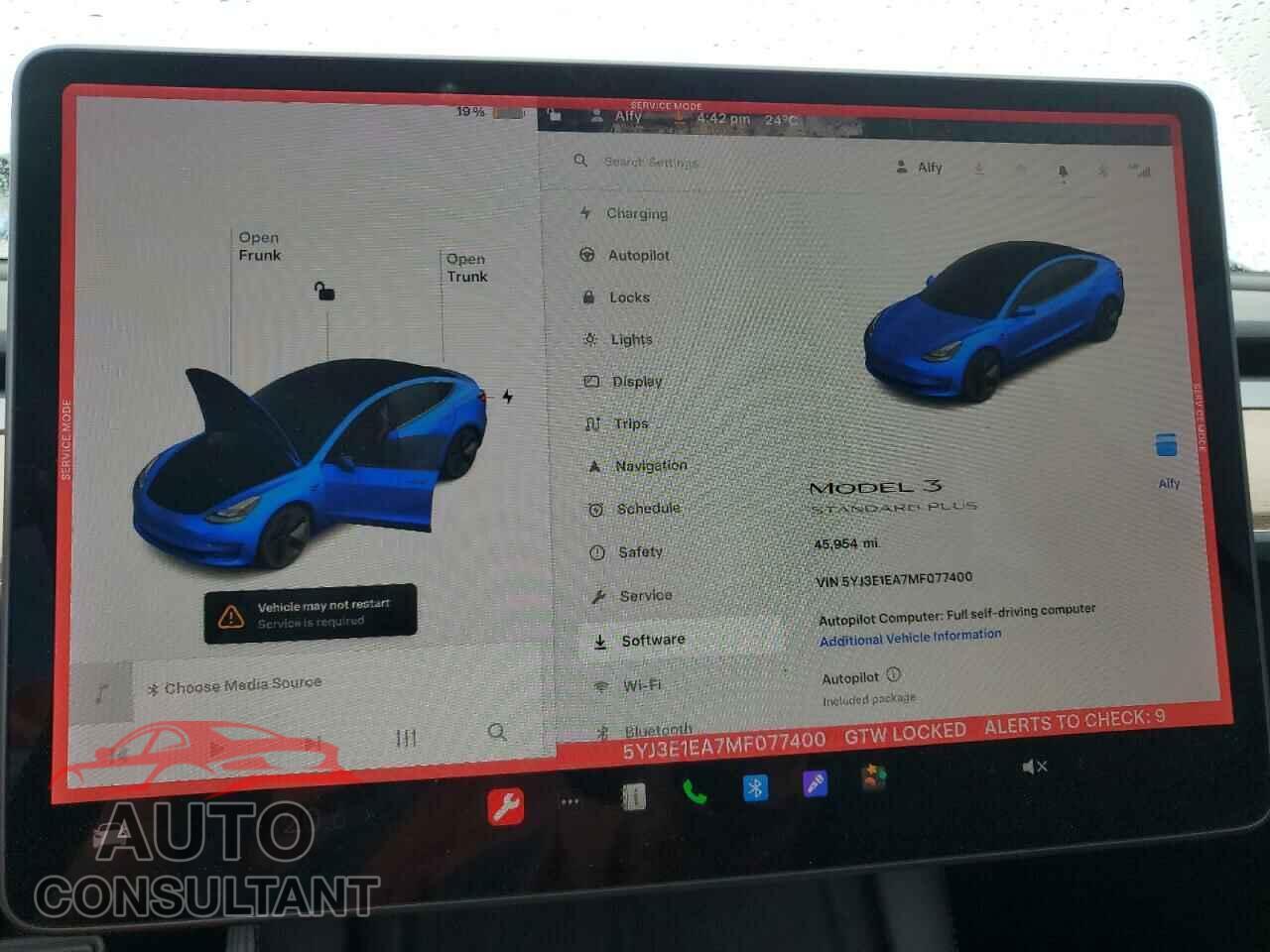 TESLA MODEL 3 2021 - 5YJ3E1EA7MF077400