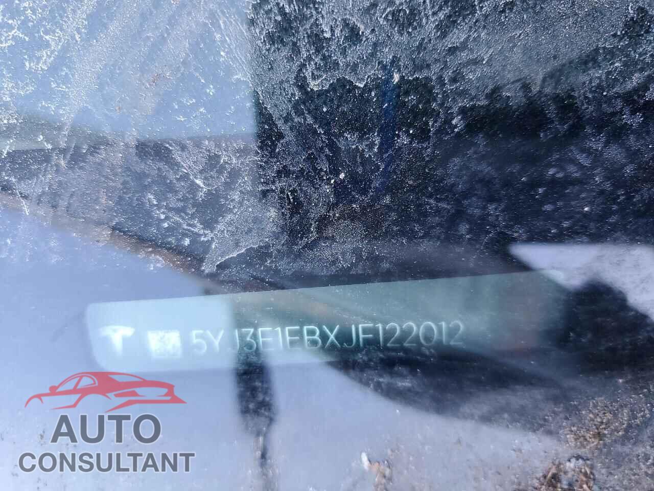 TESLA MODEL 3 2018 - 5YJ3E1EBXJF122012