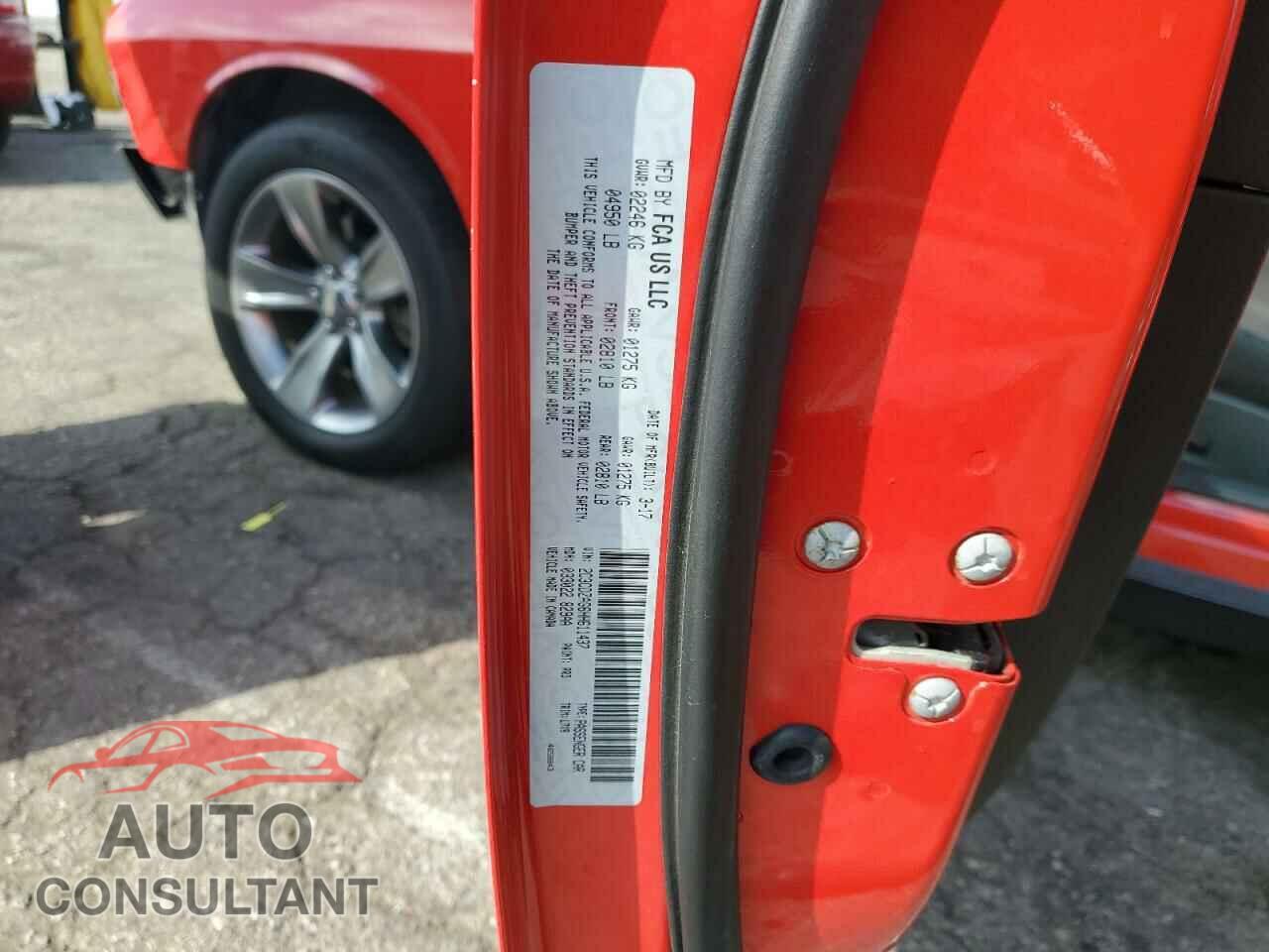 DODGE CHALLENGER 2017 - 2C3CDZAG6HH611437